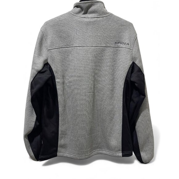 Spyder Men's Relaxed Fit Full Zip Jacket, L, Gray, New - Picture 2 of 13